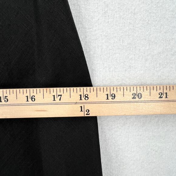 ENZA COSTA Linen Bias Slip Dress Womens Small Black Mini Spaghetti Strap Travel - Picture 14 of 15